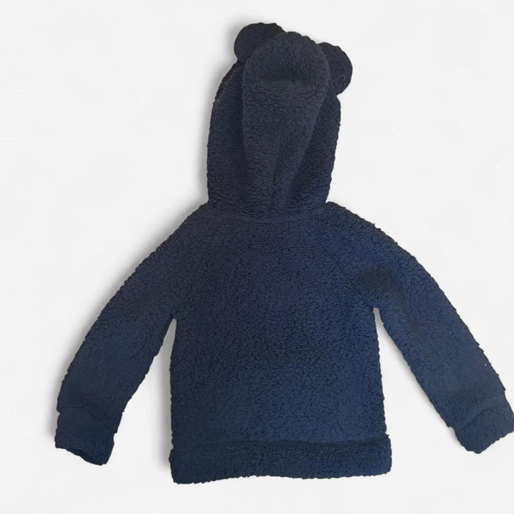 Disney/Jumping Beans Black Hoodie with Minnie Mouse Ears and Bow NWT Size 3T - Picture 2 of 3